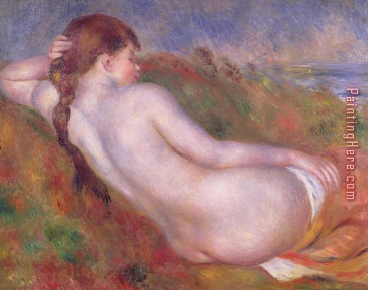 Pierre Auguste Renoir Reclining Nude in a Landscape
